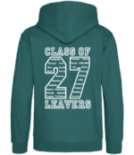 Swillington Primary School Year 6 Leavers Hoodie embroidered with the Swillington logo with names within the '27' printed on the back